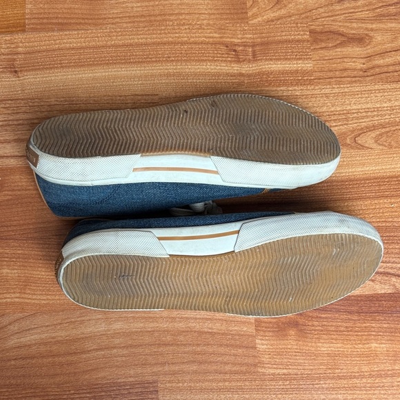 Michael Kors Blue and Brown Denim Lace-Up Sneakers Designer Logo Women's 9M 9 - Picture 4 of 6